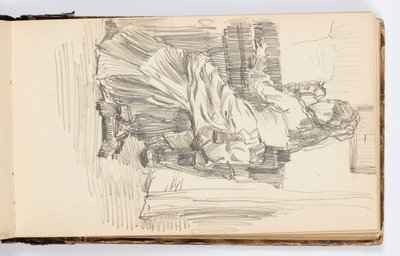 Schetsboekpagina door Kenyon Cox