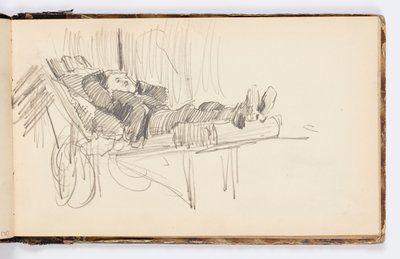 Schetsboekpagina door Kenyon Cox