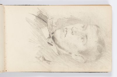 Schetsboekpagina: Portret van Jonge Man door Kenyon Cox