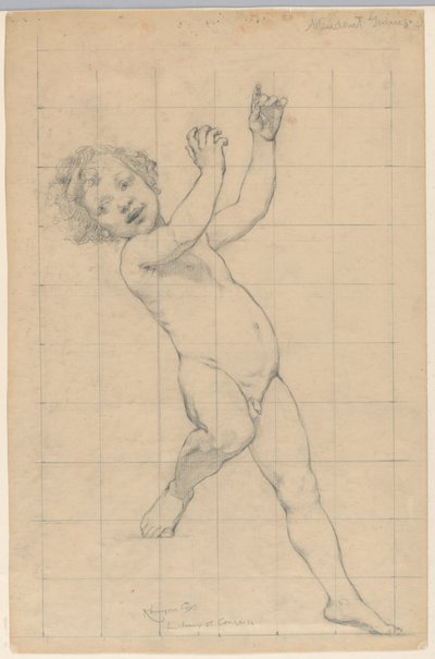 Studie voor "Genius," "De kunsten," Library of Congress, Washington D.C. door Kenyon Cox