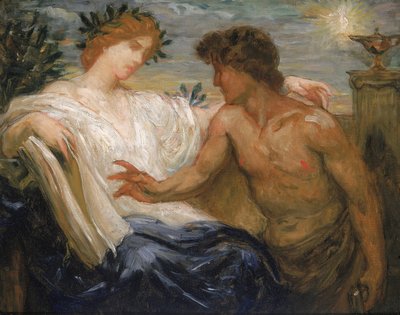 Studie voor Wetenschap die Industrie Onderwijst, 1898 door Kenyon Cox
