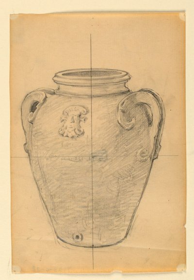 Studie voor vaas, "De Bronnen van Rijkdom," Union Trust Company Building, Cleveland, OH door Kenyon Cox