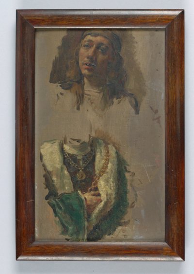 Studie van man door Kenyon Cox