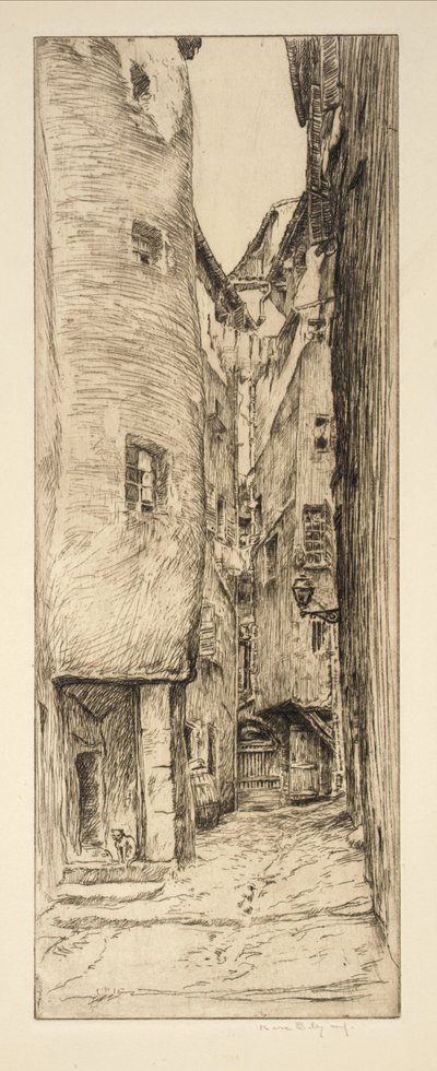 Achterstraat door Kerr Eby