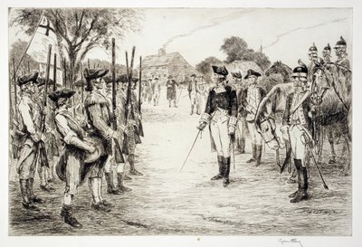 George Washington en zijn troepen door Kerr Eby