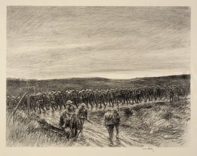 Infanterie, kasteel Thierry door Kerr Eby