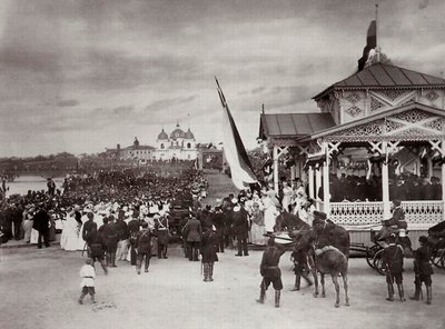 Tsarevich Nicholas van Rusland in Novocherkassk, Rusland door Kessler