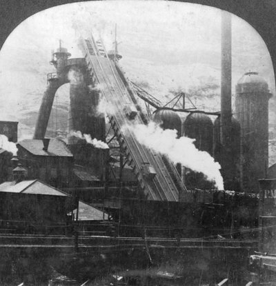 Hoogoven, Pittsburgh, Pennsylvania, VS, begin 20e eeuw door Keystone View Company