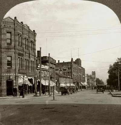 Grafton Street, Charlottetown, Prins Edwardeiland, Canada door Keystone View Company