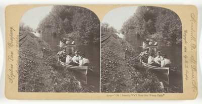 Oh! Zoet zullen we onze vermoeide roeispanen laten rusten, 1896 door Keystone View Company