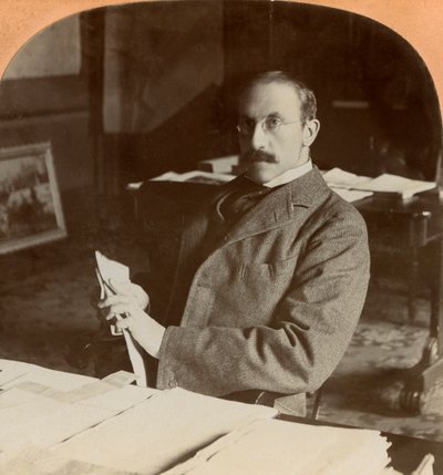 Sir Alfred Milner, Britse staatsman, 1900 door Keystone View Company