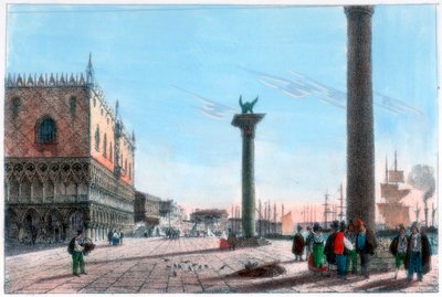 San Marcoplein, Venetië, Italië, 19e eeuw door Kirchmayr