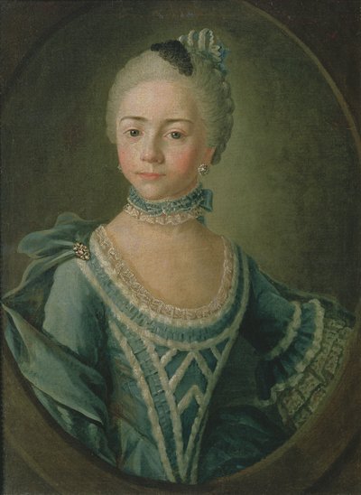 Portret van Gravin Sophie Matiuskina (1755-1796), 1763 door Kirill Inanovich Golovachevsky