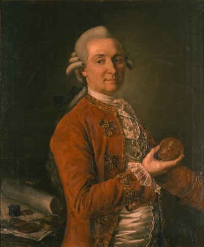 Portret van Georg Thomas von Asch 1729-1807, 1780 door Kirill Ivanovich Golovachevsky