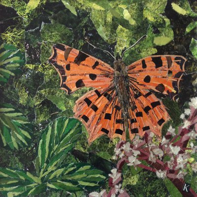 Fladder - Gehakkelde Aurelia Op Japonica door Kirstie Adamson