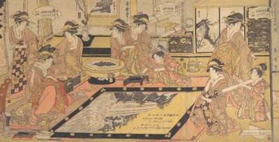 Een votiefbeeld om te doneren aan de Kannon van Asakusa..., ca. 1800 door Kitagawa Kikumaro