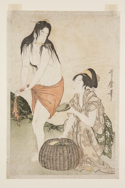 Abalone-duikers door Kitagawa Utamaro
