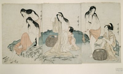 Abalone Duikers door Kitagawa Utamaro