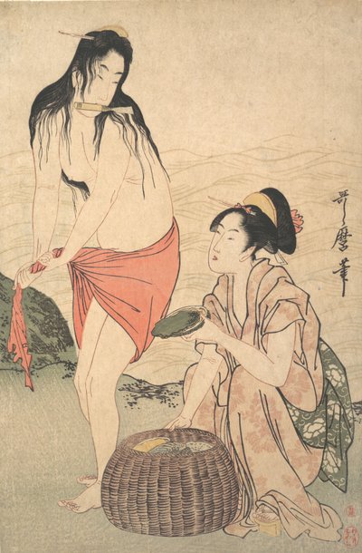 Abalone Duikers door Kitagawa Utamaro