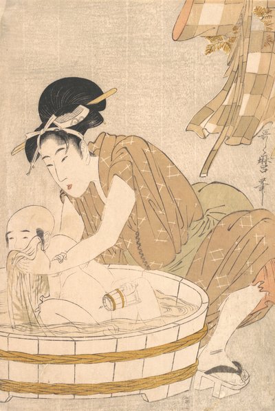 Bad tijd Gyozui, ca. 1801 door Kitagawa Utamaro