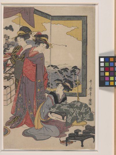 Ebisu Festival door Kitagawa Utamaro