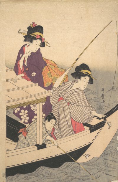 Vissen, laat 18e eeuw door Kitagawa Utamaro