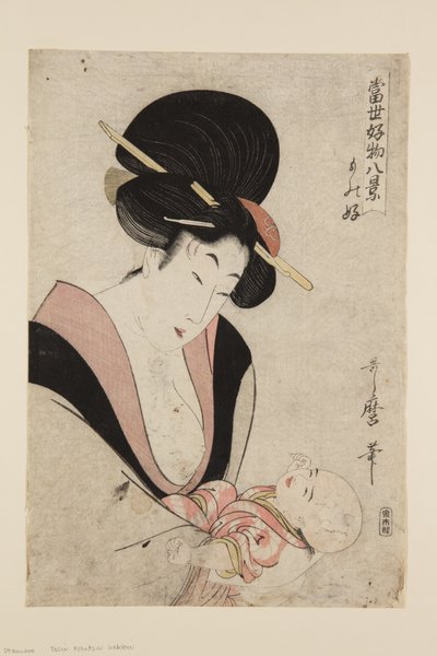 Dol op huisdieren door Kitagawa Utamaro