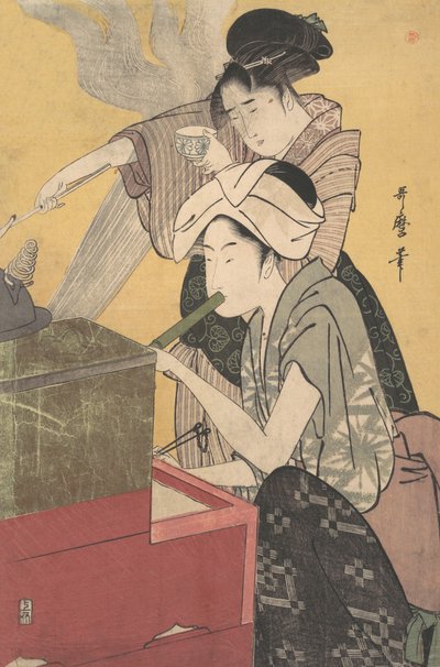 In de Keuken, ca. 1794-95 door Kitagawa Utamaro