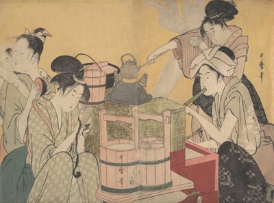 Keukenscène, ca. 1794-95 door Kitagawa Utamaro