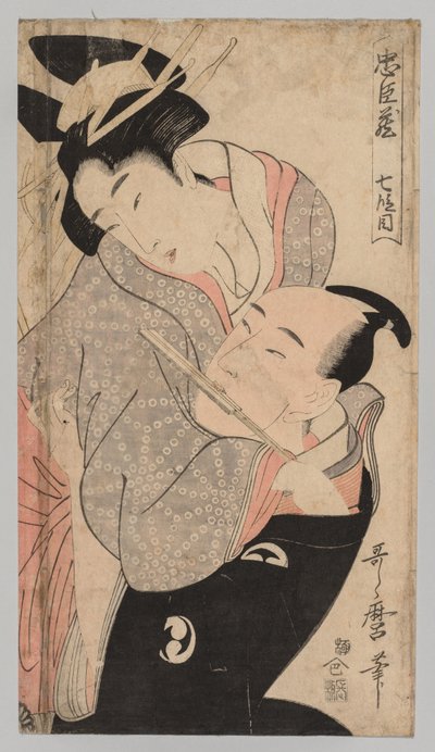 Man en Vrouw door Kitagawa Utamaro