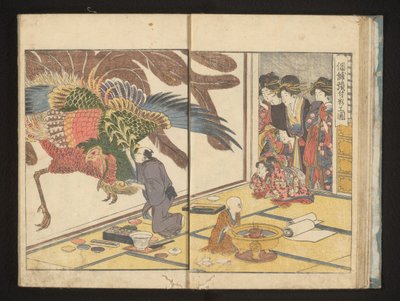 Muurschildering maken door Kitagawa Utamaro