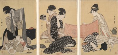 Borduurwerk door Kitagawa Utamaro
