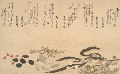 Schelpen onder Water, 1790 door Kitagawa Utamaro