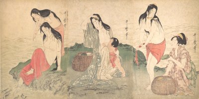 De Awabi Vissers door Kitagawa Utamaro