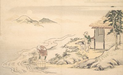 De volle maan tijdens de Imo-oogst, 8e maand, 1789 door Kitagawa Utamaro