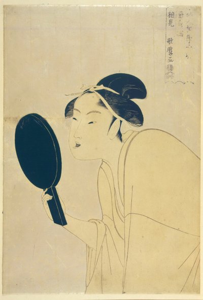 Het Interessante Type, uit de serie Tien Typen in de Fysiognomische Studie van Vrouwen, ca 1792 door Kitagawa Utamaro