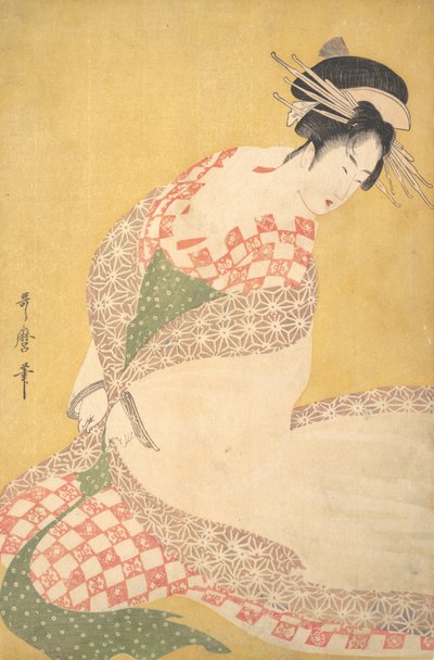 De Buitenmantel door Kitagawa Utamaro