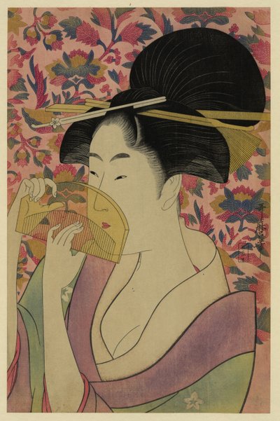 Transparante kam, 1780s door Kitagawa Utamaro