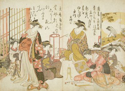 Komurasaki en Hanamurasaki van het Kado Tamaya Huis, uit 