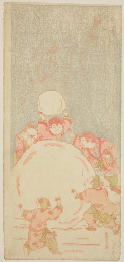 De Grote Sneeuwman door Kitao Shigemasa
