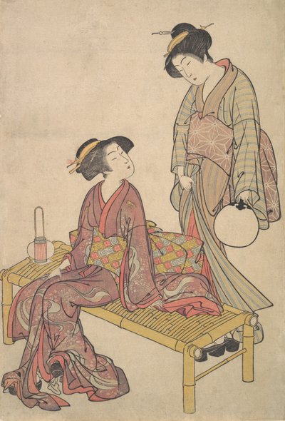 De Hand Lantaarn door Kitao Shigemasa