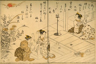 De Kinuta door Kitao Shigemasa