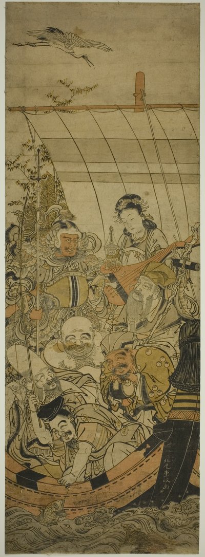 Het Schattenschip door Kitao Shigemasa