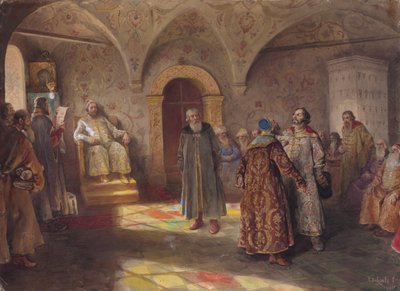 Tsaar en Bojaren door Klavdi Vasilyevich Lebedev