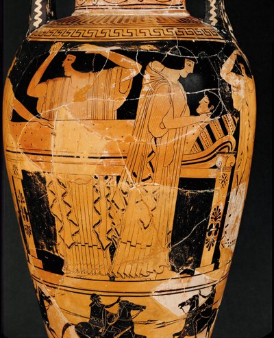 Prothese, het leggen van het lijk ... door Kleophrades Painter (fl.500 475 BC)