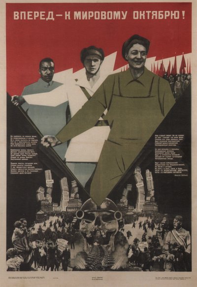 Vooruit wereld oktober!, 1933 door Klinch
