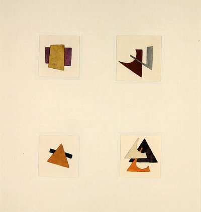 Vier composities door Ivan Klyun