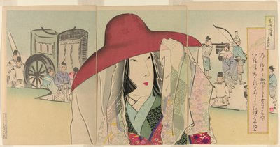 Sei Shonagon, uit de serie Oude patronen (Kodai moyo) door Kobayashi Kiyochika