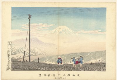 Uitzicht op de Fuji in de Hakone bergen door Kobayashi Kiyochika
