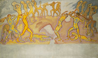 Botsing van de Titanen, c.1913-1915 door Koloman Moser